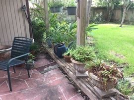 Plants and outdoor Patio sets