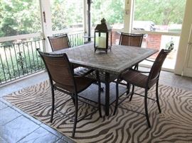 Bistro height outdoor table