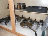 Large set of Farberware pots & pans