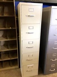 Heavy Duty HON File Cabinet 5 Pull Drawer Vertical Stack- Beige-Home Office Shop Small Business Supplies Equipment- Great Condition!
