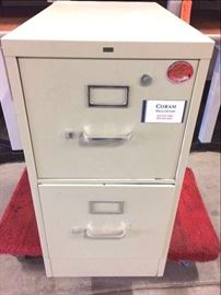 Heavy Duty HON S380 2 Drawers Vertical File Filing Cabinet, Putty, Letter Size 25"D - Super Nice Condition!
