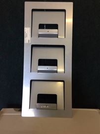 Magazine Organizer Separator - SKRISSEL from IKEA- Home Office Supply Decoration Sleek Silver Metal Storage- Great Condition!
