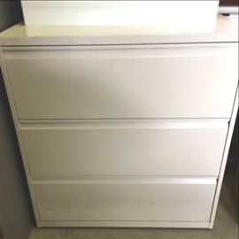 Heavy Duty Metal Storage Lateral Filing Cabinet Sliding Drawers Beige Countertop File Organizer Home Office Small Business Private Practice Repair Shop- Nice Condition!
