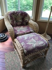 Three season wicker with cushions - from Cape Cod Wicker!
