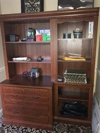 File cabinet with shelving - part of great office set
