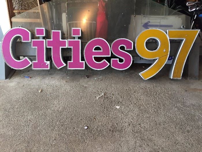 Cool Cities 97 Sign.  This Would Look Awesome In The Man/Woman Cave.