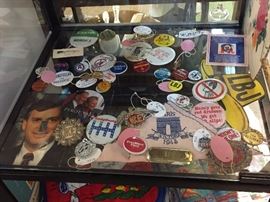 More Button's and Political Collectibles.