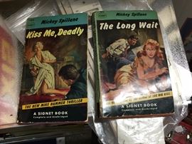 Mickey Spillane, Perry Mason and Man From Uncle Pulp Dimestore Novels.