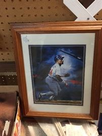 Framed Kirby Puckett Print.