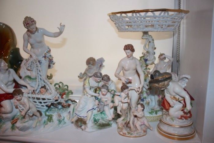 Assortment of Beautiful Meissen Figurines