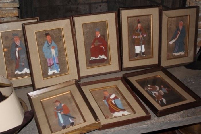 Hand-Painted Plaques of Emperors, Art