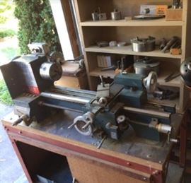 Metal Lathe with Accessories