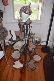 Plant Stand with Shells, Decorative items and more