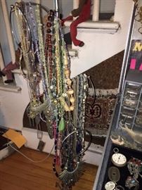 Loads of Costume Jewelry and 14k