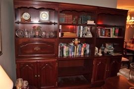 Entertainment/Great Storage/Bookshelves and it Lights Up, Books, Clocks, Decorative Glass