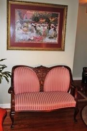 Settee and Art