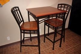 Bistro Table & 2 Chairs - Pub Height