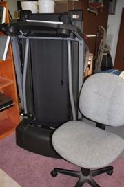 Folding Treadmill and Desk Chair