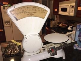 Fisher Scientific Antique Scale - White Porcelain