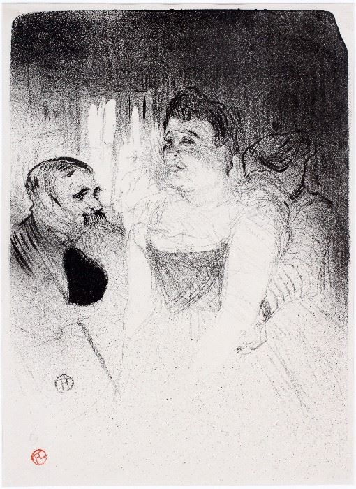 2009 HENRI DE TOULOUSE-LAUTREC (FRENCH, 1864-1901), LITHOGRAPH, H 14 3/8", W 10 1/2", "JUDIC"