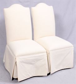 163 ETHAN ALLEN, SIDE CHAIRS, 2, H 40 1/2", L 20 1/2"