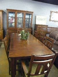 Dining Table & 8 Chairs, China Cabinet