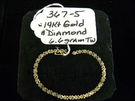 14kt Gold & Diamond Bracelet