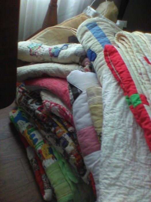 Large collection of Handmade Quilts