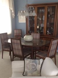 Mid Century / Danish Modern Dining Set w/ 6 chairs & 2 table leafs