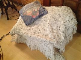 pretty crochet table cloth
