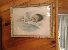 darling vintage baby print