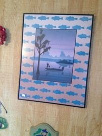 neat airbrush type fishing picture