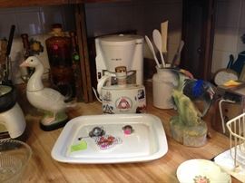 kitchen decanters, coffee maker, juicer etc