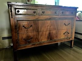Antique European three drawers over two