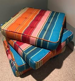 Crate and Barrel cushions for low table