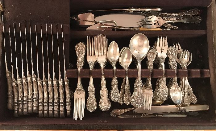  Francis Ist,  Reed and Barton -  antique, old mark. This set is pretty spectacular! 120 pieces in all including some rare pieces.