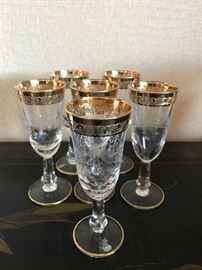 Gold gilt cordials