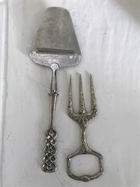 On the left we have a neat piece of David Anderson silver. There's also a very small fork that matches it.