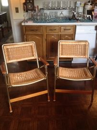 "Telescope Furniture Co" two super-nice folding chairs