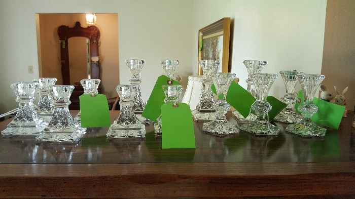 Waterford Crystal candleholders
