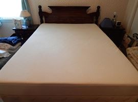 Tempur-Pedic matress, full-size headboard and frame