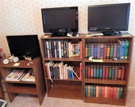 19" Emerson TV's, John Grisham books, Reader's Digest condensed version books, self-help books