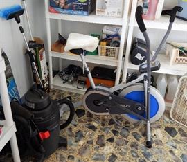 Weslo Exercise Bike and QSP Shop Vac