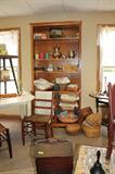 Many primitives. Crocks, baskets, cast iron, boxes, tools, etc.
