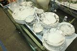 Many complete and partial china sets - lots of makers from Haviland, Noritake, Pflatzgraff, etc.
