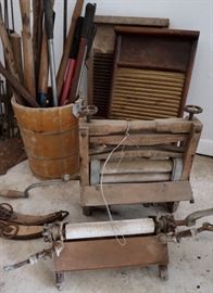 Antique Washer Wringers & Washboards