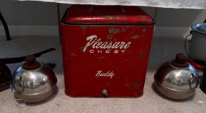 Vintage Pleasure Chest (Buddy) Cooler & Smudge Pots