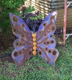 Yard Art Metal Butterfly