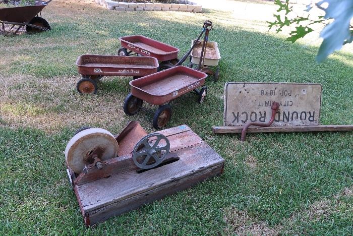 Radio Flyer Wagons - Vintage Grinding Stone