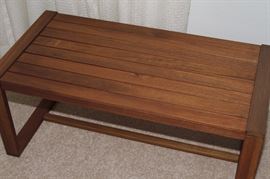 Teak slat table